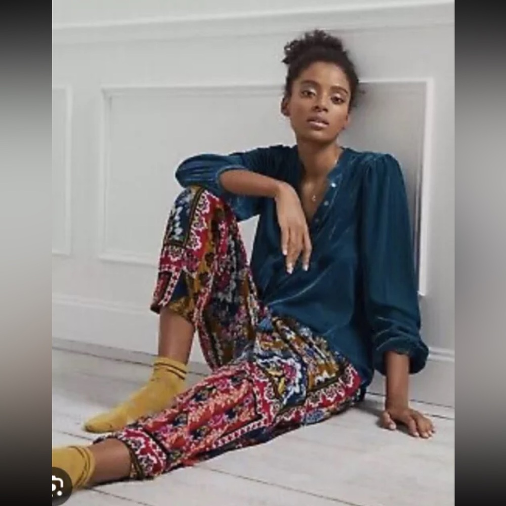 NWT Anthropologie Zadie velvet pants size Small!